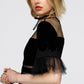 Women's Black Velvet Dress