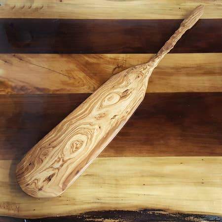 Charcuterie Paddle Board / Butter Board - for meats and cheese - Artisan Handmade - Chiseled Handle (Sale Price: $76.50 CAD)