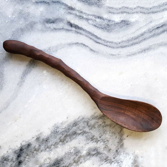 Curvy Ergonomic Cooking Spoon (Cherry or Walnut) (Left-handed or Right-Handed)