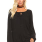 Women's Long Sleeve Solid Peasant Top (Sale Price: $33.15 CAD)