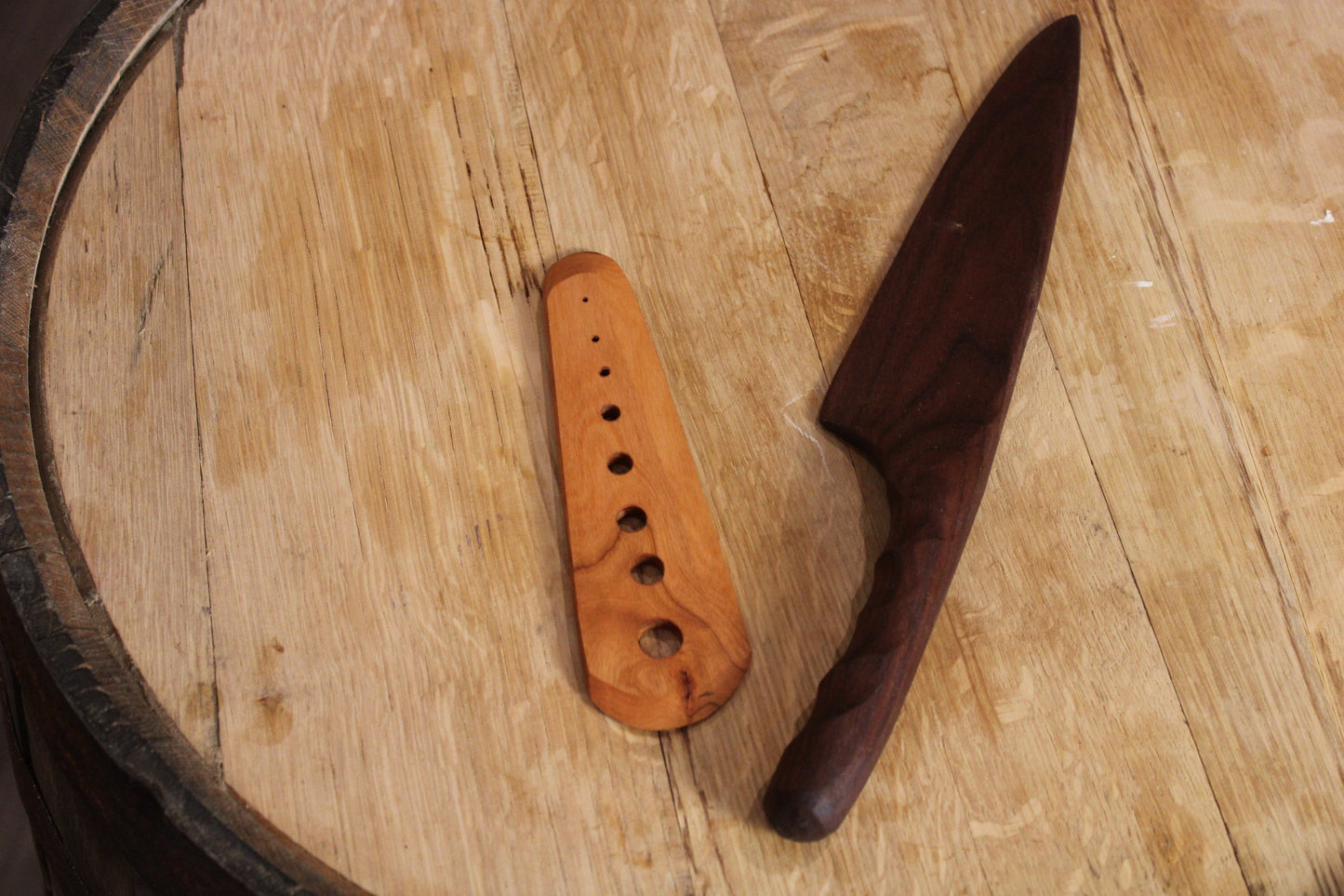 Multi-purpose Herb Tool / Gardening Tool / Herb Knife - Wooden - Cherry, Maple or Walnut - Good for Rosemary, Thyme & Leafy Greens (Sale Price: $47.59 CAD)