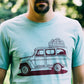 Willy Wagon Tee-Dusty Blue