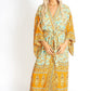 Mía Bohemian Floral Print 95% Cotton Kimono Style Robe (S/M/L)