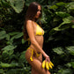 Carnaúba Bikini Top - Yellow - UV/UPF 50+ protected