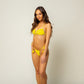 Açaí Bikini Top - Yellow - UV/UPF 50+ protected - Brazilian Lycra