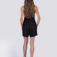Delphine Romper | Black | Linen/Wood Buttons (Sizes: XS-XL) ~ Made in Bali/Designed in Victoria, BC