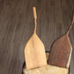 Pizza Peel, 10" Long Handle Curvy - Artisan Hand Carved - Dark Walnut or Red Cherry Wood (Sale Price: $84.14 CAD)