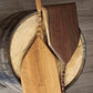 Pizza Peel, 10" Long Handle Curvy - Artisan Hand Carved - Dark Walnut or Red Cherry Wood (Sale Price: $84.14 CAD)