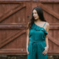 Amelia Jumpsuit | Emerald | 100% Rayon (Sizes: XS-XL) ~ Made in Bali/Designed in Victoria, BC