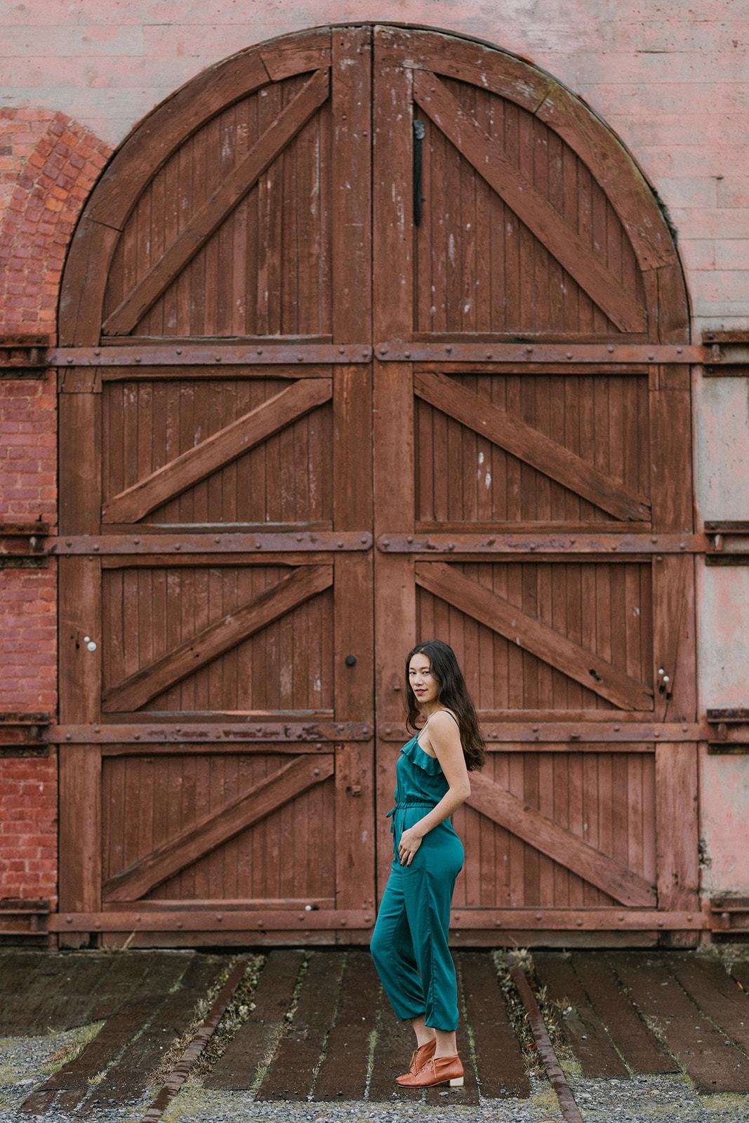 Amelia Jumpsuit | Emerald | 100% Rayon (Sizes: XS-XL) ~ Made in Bali/Designed in Victoria, BC