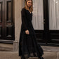 Raissa Maxi or Midi Dress Tiered Solid black (Sizes: XS- 1XL) (Sale Price: $49.29 CAD)