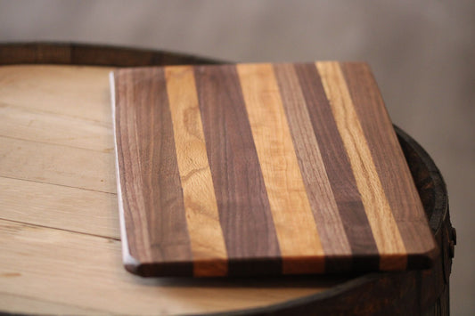 Cutting / Cheese / Charcuterie Board 15.5" x 9" x 5/8" - Cherry, Maple, Oak or Walnut combination (Sale Price: $76.49 CAD)