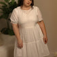 Sofia Dress Tiered Broderie Anglaise White