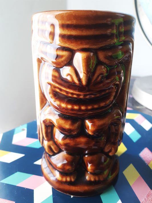 Vintage Tiki Ceramic Mug ~ Made in Hawaii