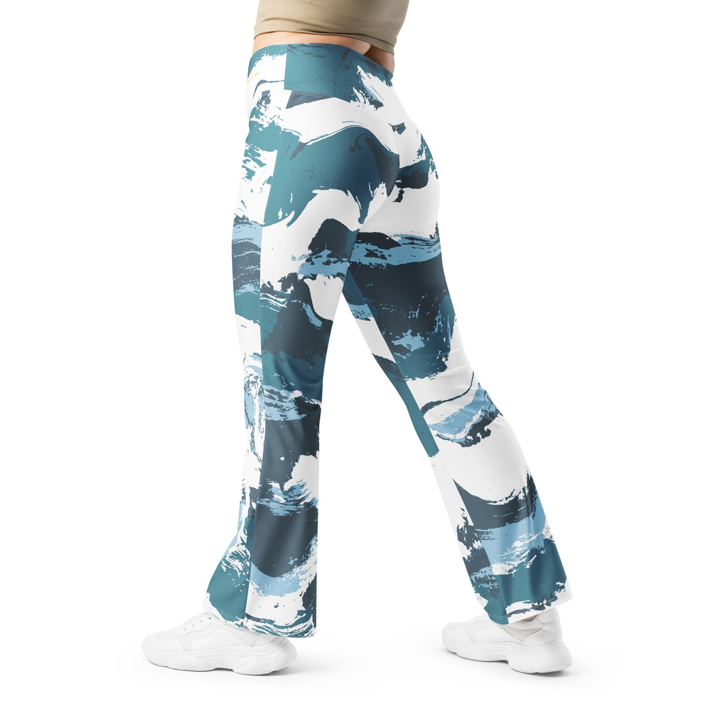 Blue Wave - Flare leggings ~ Sharon Dawn Collection