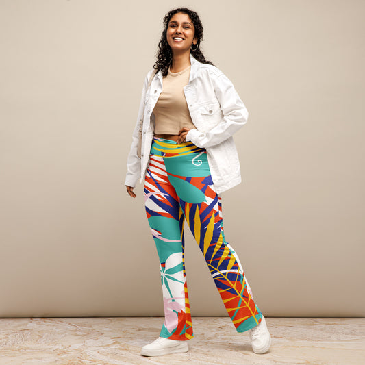 Tropical Sunrise - Flare leggings (Sale Price $80.99 CAD)