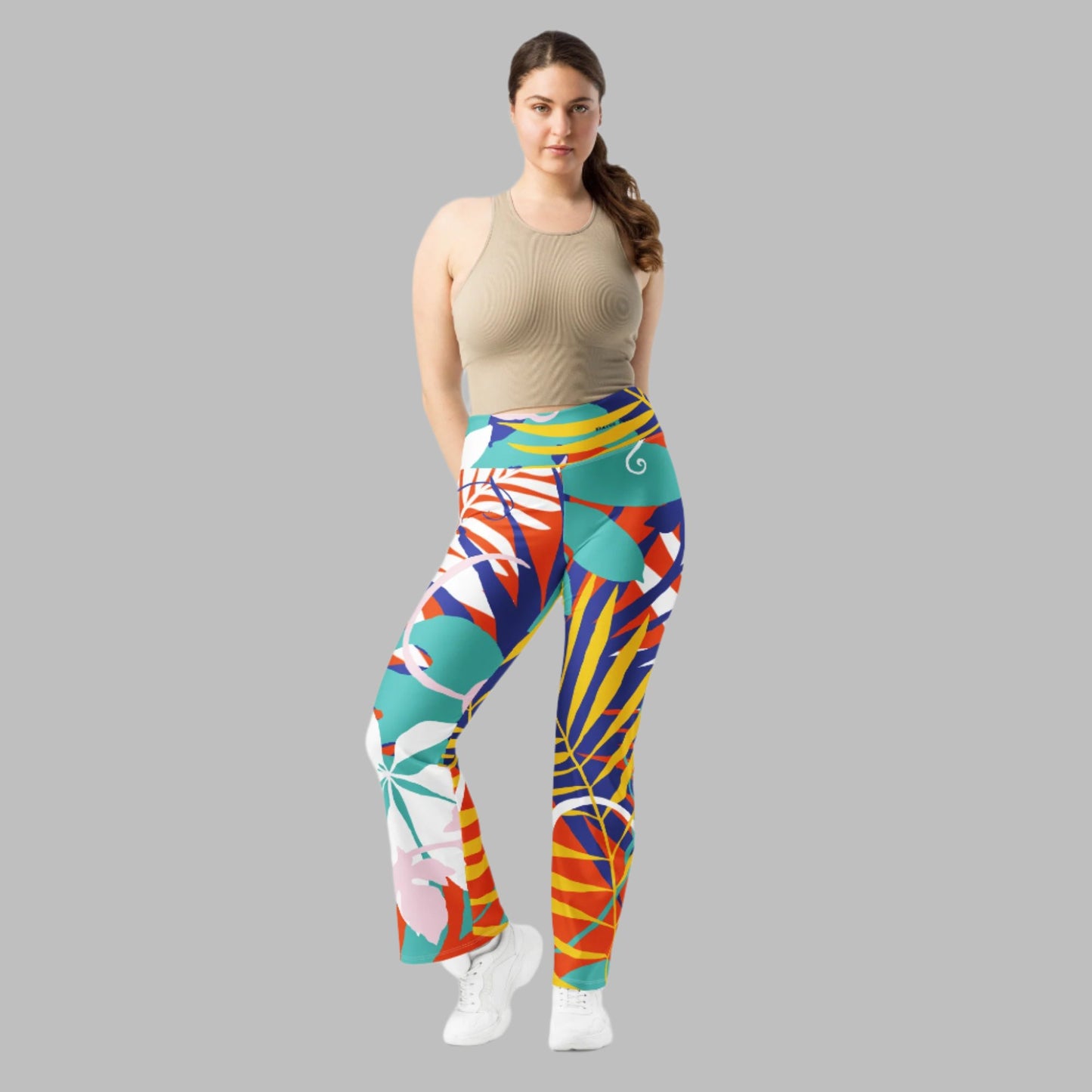 Tropical Sunrise - Flare leggings