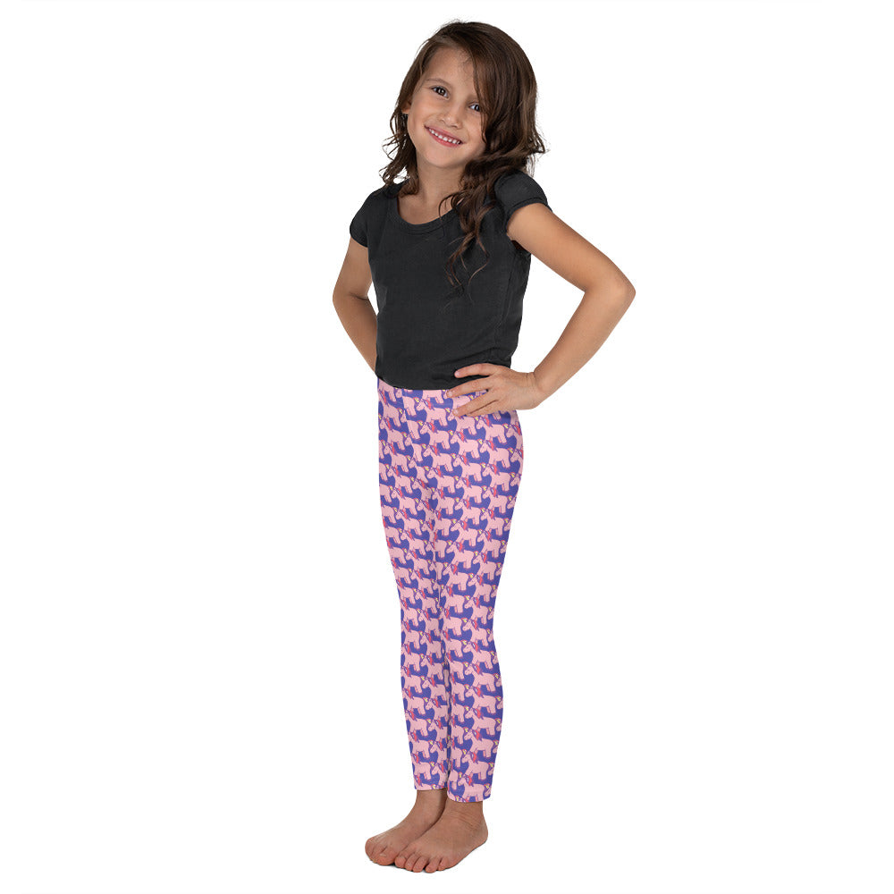 Unicorn Pink and Purple - Kid's Leggings ~ Sharon Dawn Collection