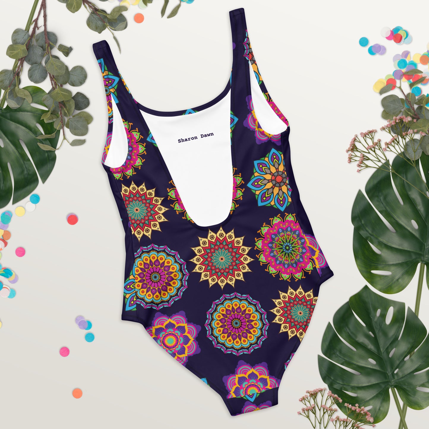 Kaleidoscope Mandala - One-Piece Swimsuit ~ Sharon Dawn Collection