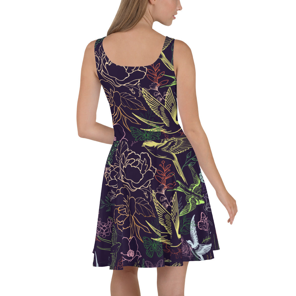 Botanical Sanctuary Skater Dress ~ Sharon Dawn Collection (Sale Price: $75.99 CAD)