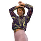 Botanical Sanctuary - Women’s cropped windbreaker ~ Sharon Dawn Collection