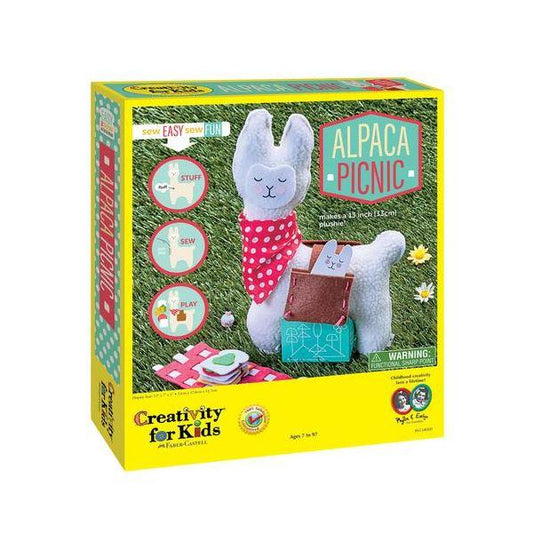Alpaca Picnic - Sewing, Weaving & Building Craft Kit - Ages 7 and up