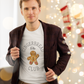 The Gingerbread Club - Men's classic tee (Sizes: S-5XL) Grey/White ~ Sharon Dawn Collection (Sale Price: $44.20 CAD)