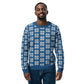 Snowflakes on Blue - Knitted crew neck sweater ~ Sharon Dawn Collection (Sale Price: $100.99 CAD)