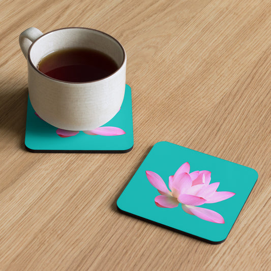 Lotus - Cork-back coaster (single item) ~ Sharon Dawn Collection - Limited Edition