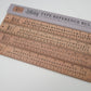 12"/30cm Wooden Ruler with Lettering/Type Reference