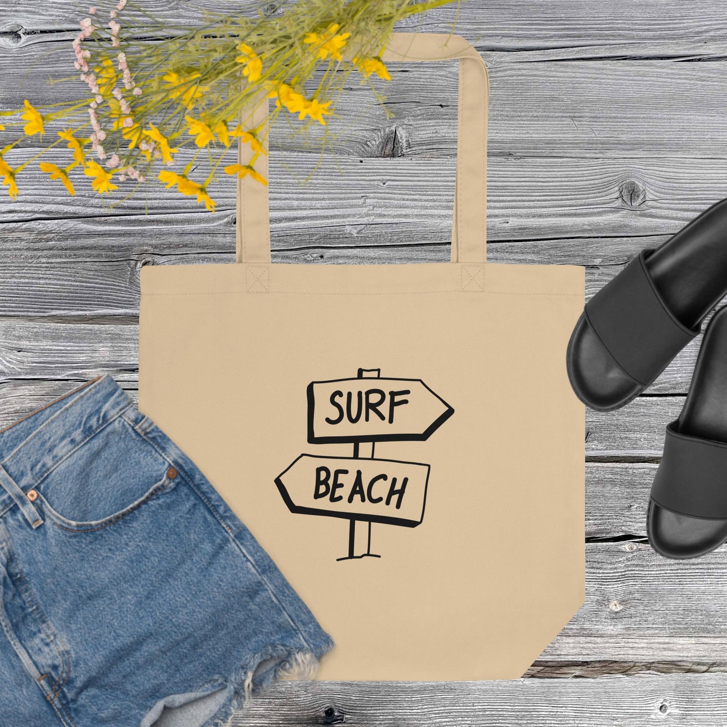 Surf Beach - Eco Tote Bag ~ Sharon Dawn Collection