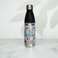 Whimsical Garden Mosaic - Stainless steel water bottle ~ Sharon Dawn Collection