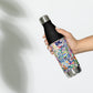 Whimsical Garden Mosaic - Stainless steel water bottle ~ Sharon Dawn Collection