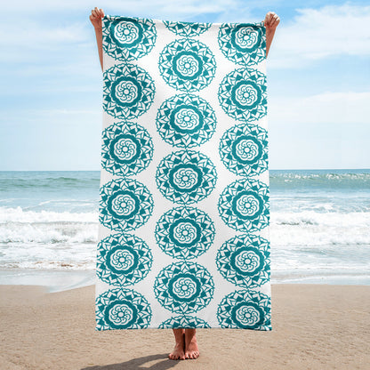 Blue Mandala - Towel ~ Sharon Dawn Collection (Sale Price: $54.39 CAD)