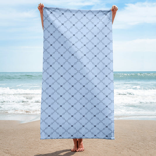 Intersecting Lines Blue - Towel ~ Sharon Dawn Collection