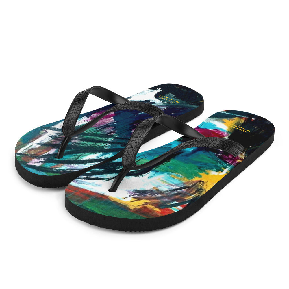 Queen St. & Peter St. - Flip-Flops ~ Sharon Dawn Collection