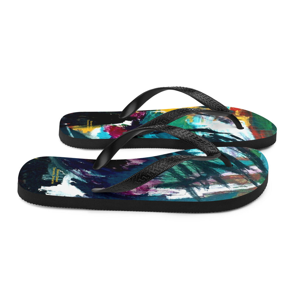 Queen St. & Peter St. - Flip-Flops ~ Sharon Dawn Collection