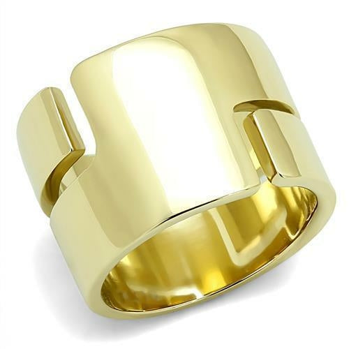 Interlock Ring - IP Gold (Ion Plating) Stainless Steel Ring