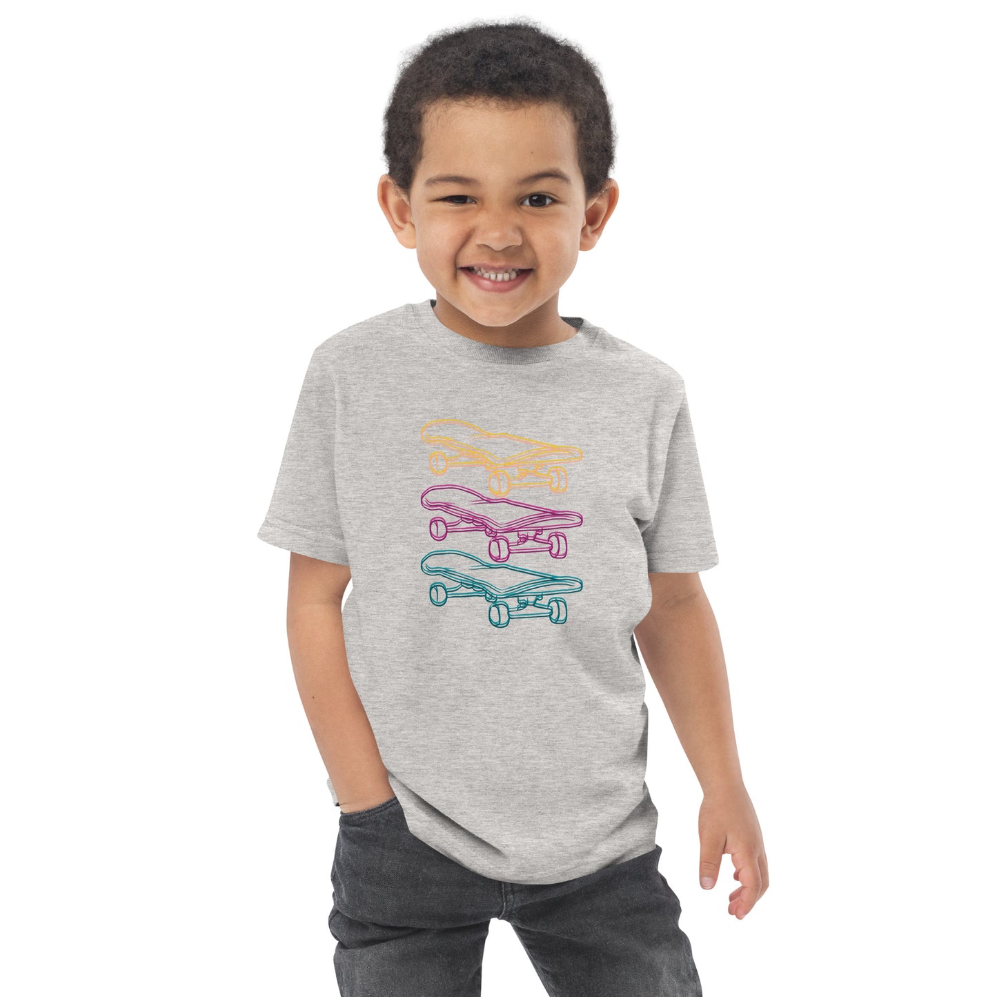 Skateboard Glow - Toddler jersey t-shirt (2T-6T) ~ Sharon Dawn Collection