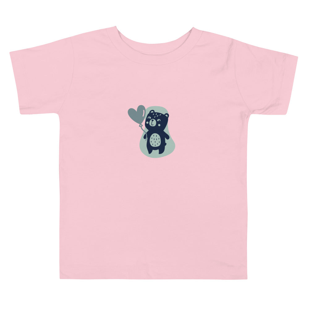 Teddy Bear Balloon - Toddler Short Sleeve Tee (2T-5T) ~ Sharon Dawn Collection
