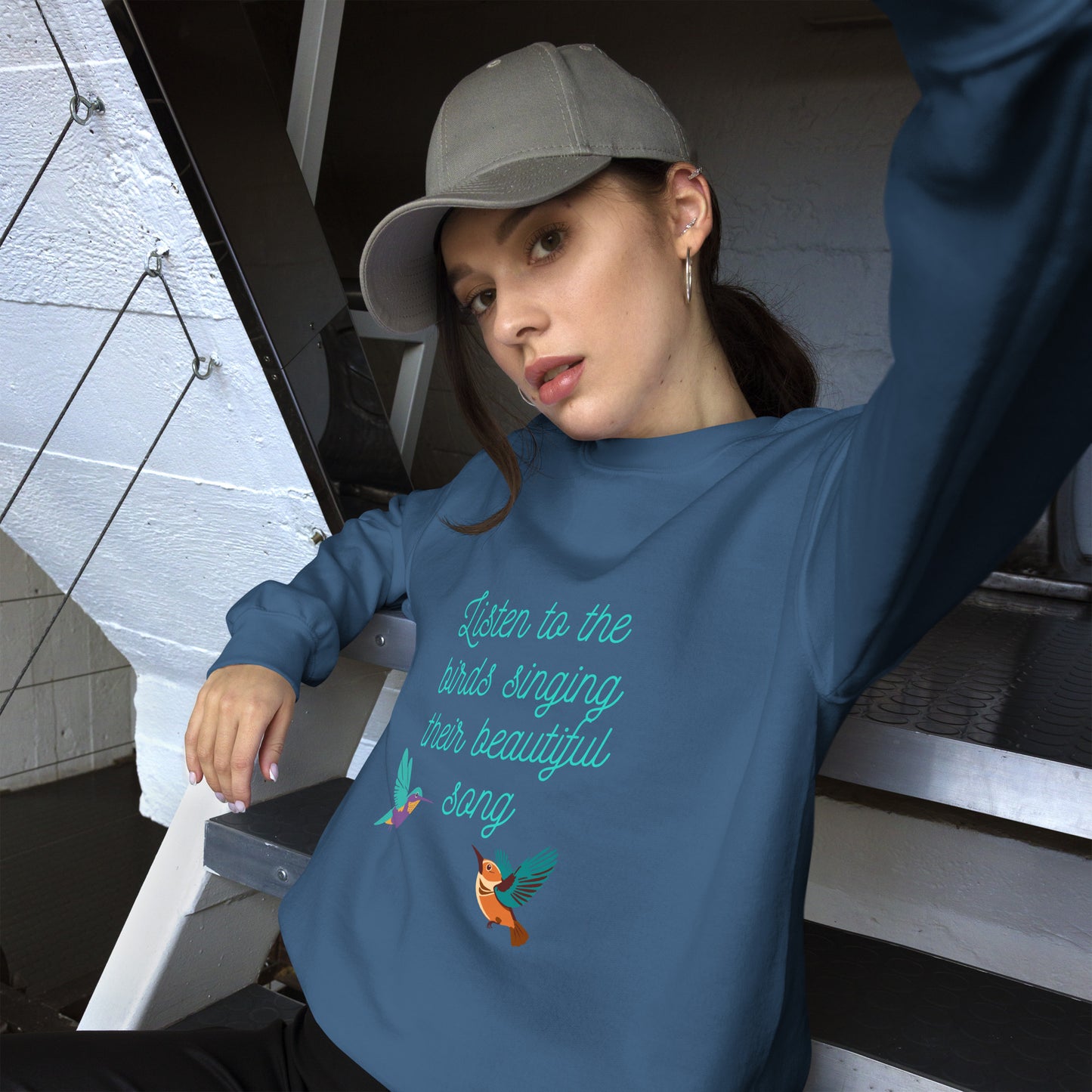 Listen to the birds sing their beautiful song - Unisex Sweatshirt ~ Sharon Dawn Collection