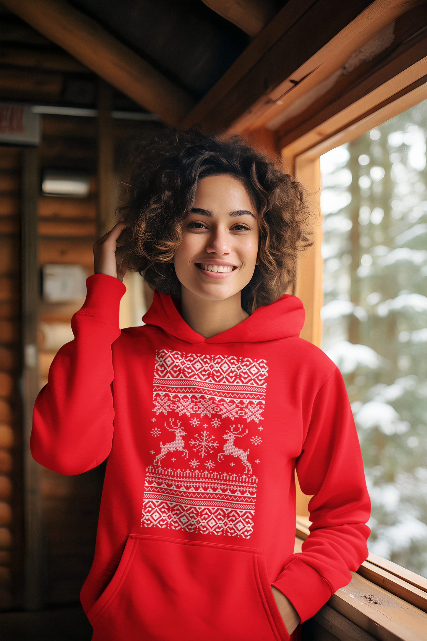 Festive Cozy - Unisex Hoodie ~ Sharon Dawn Collection (Sale Price: $78.99 CAD)