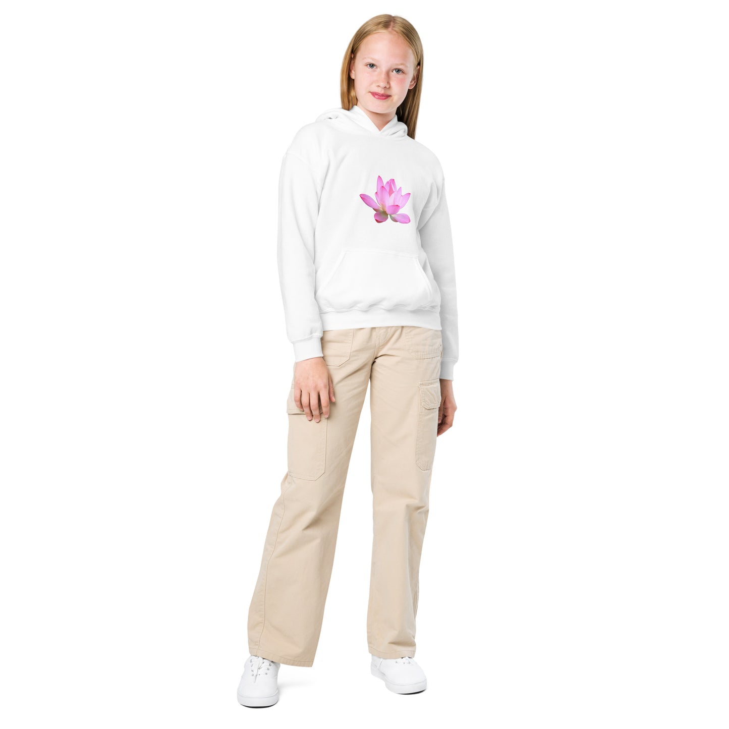 Lotus - Youth heavy blend hoodie ~ Sharon Dawn Collection