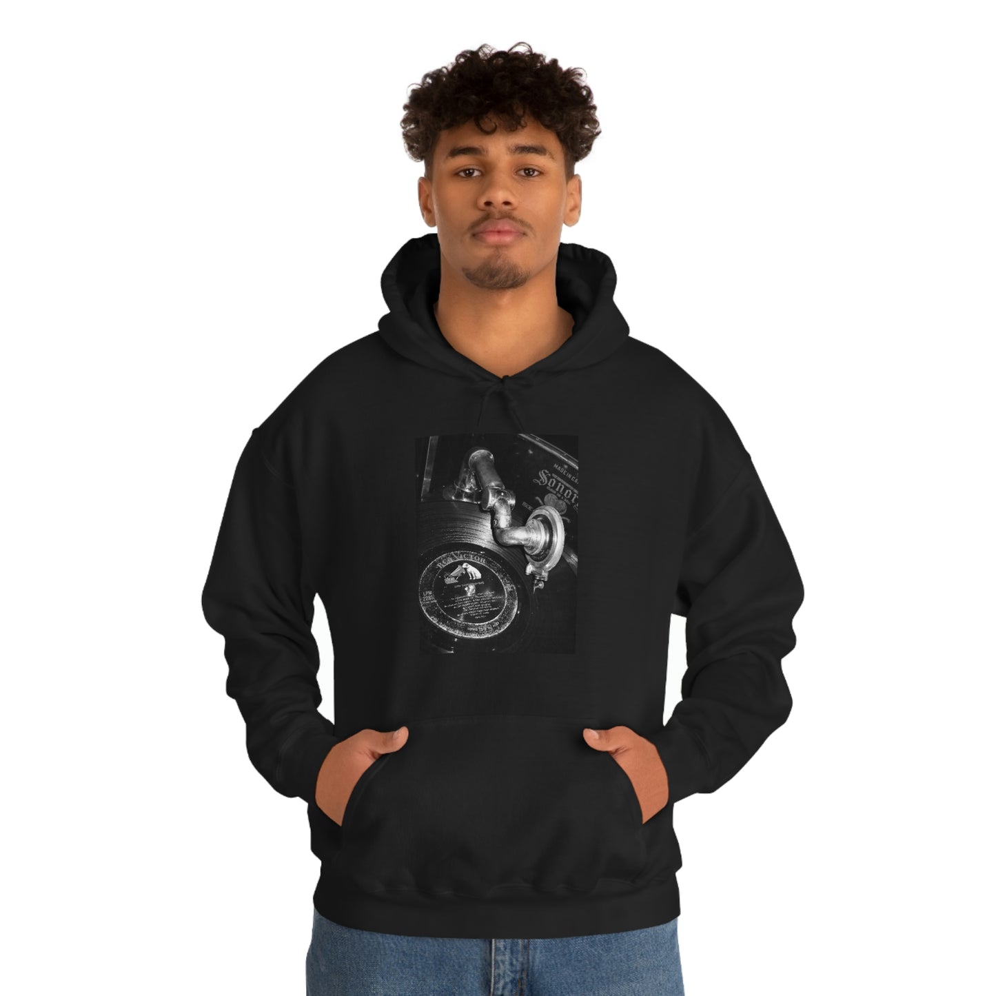 Phonograph 1910 - Unisex Heavy Blend™ Hooded Sweatshirt ~ Sharon Dawn Collection