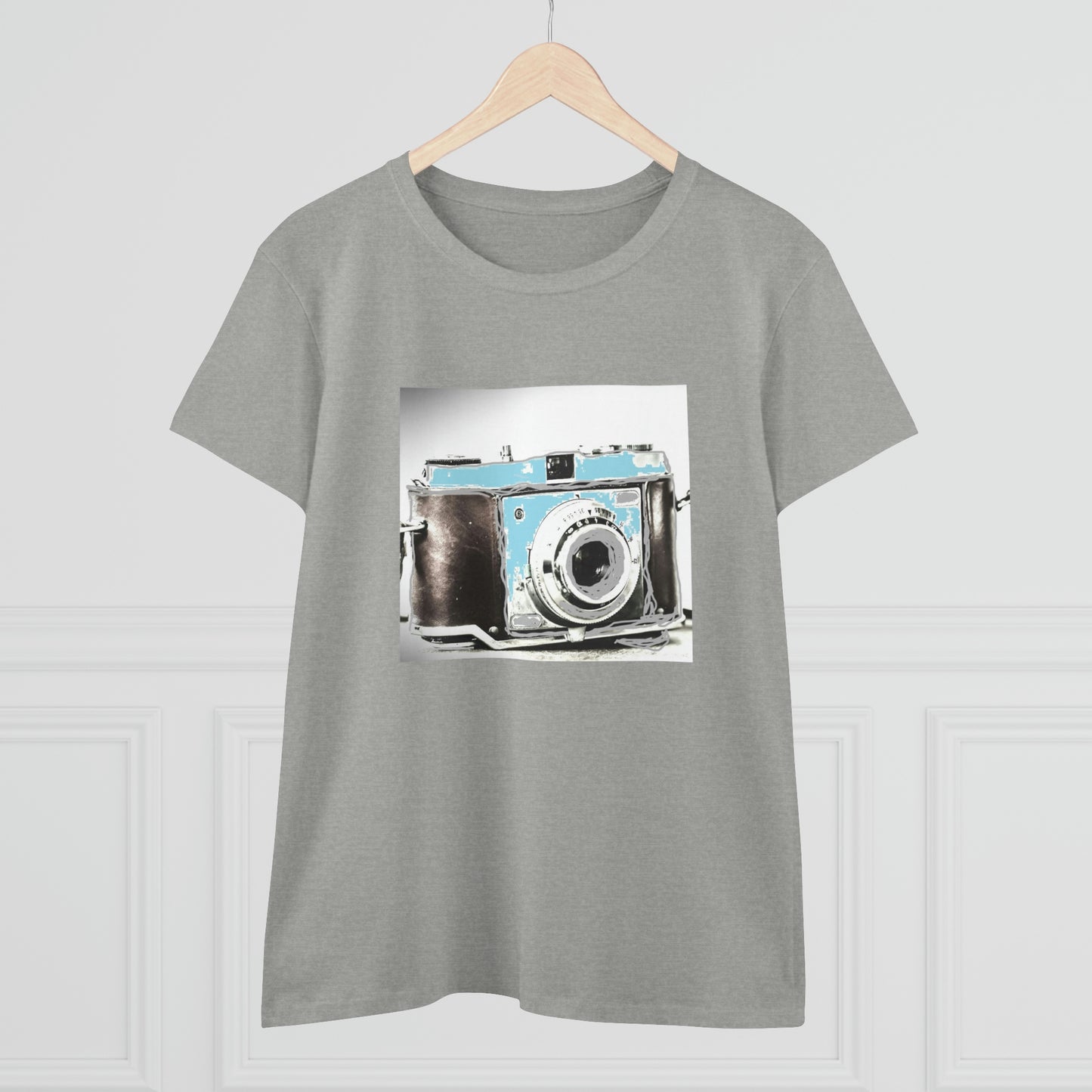 Vintage Camera - Women's Midweight Cotton Tee ~ Sharon Dawn Collection