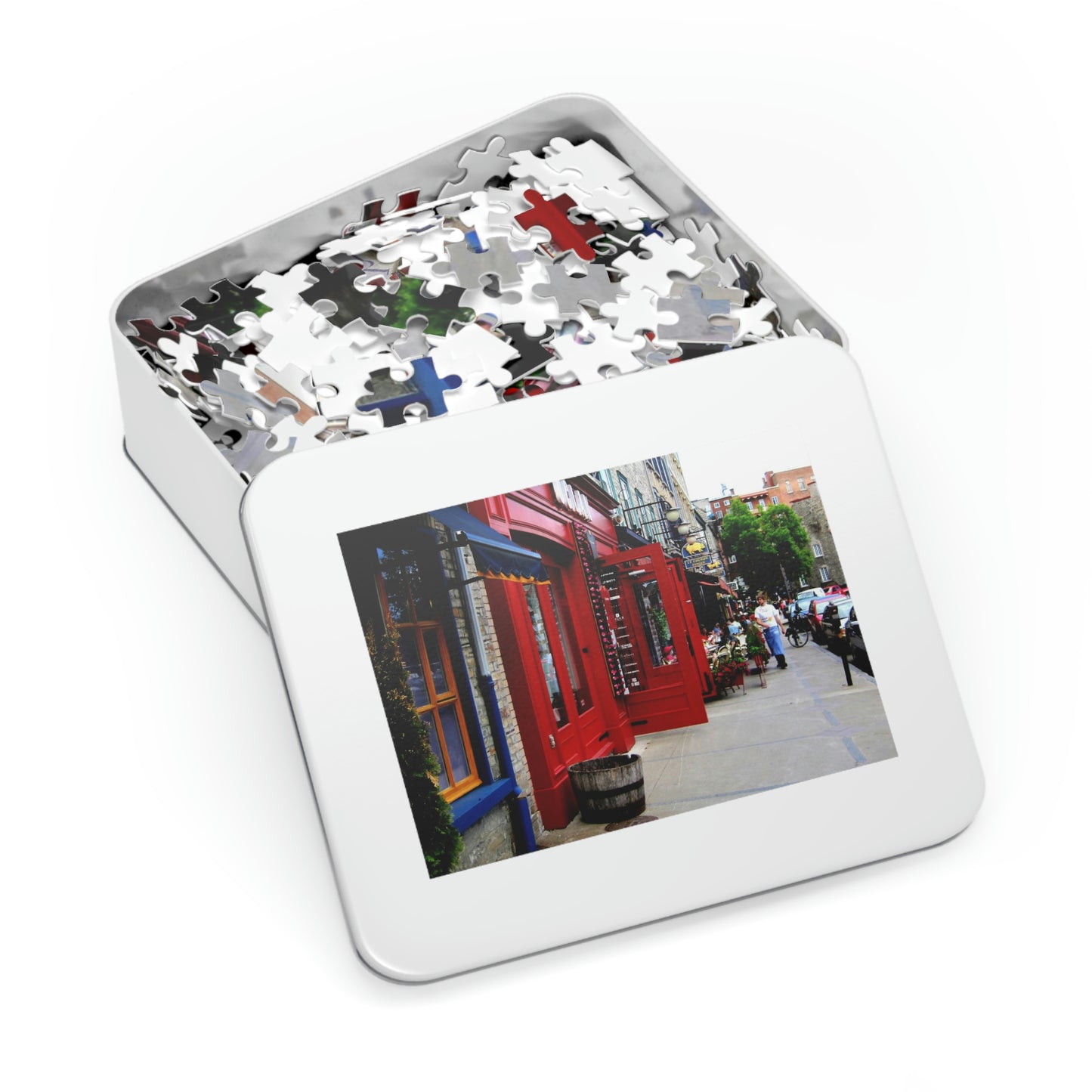 Cafe Walk - Jigsaw Puzzle (30, 110, 252, 500,1000-Piece) - Sharon Dawn Collection