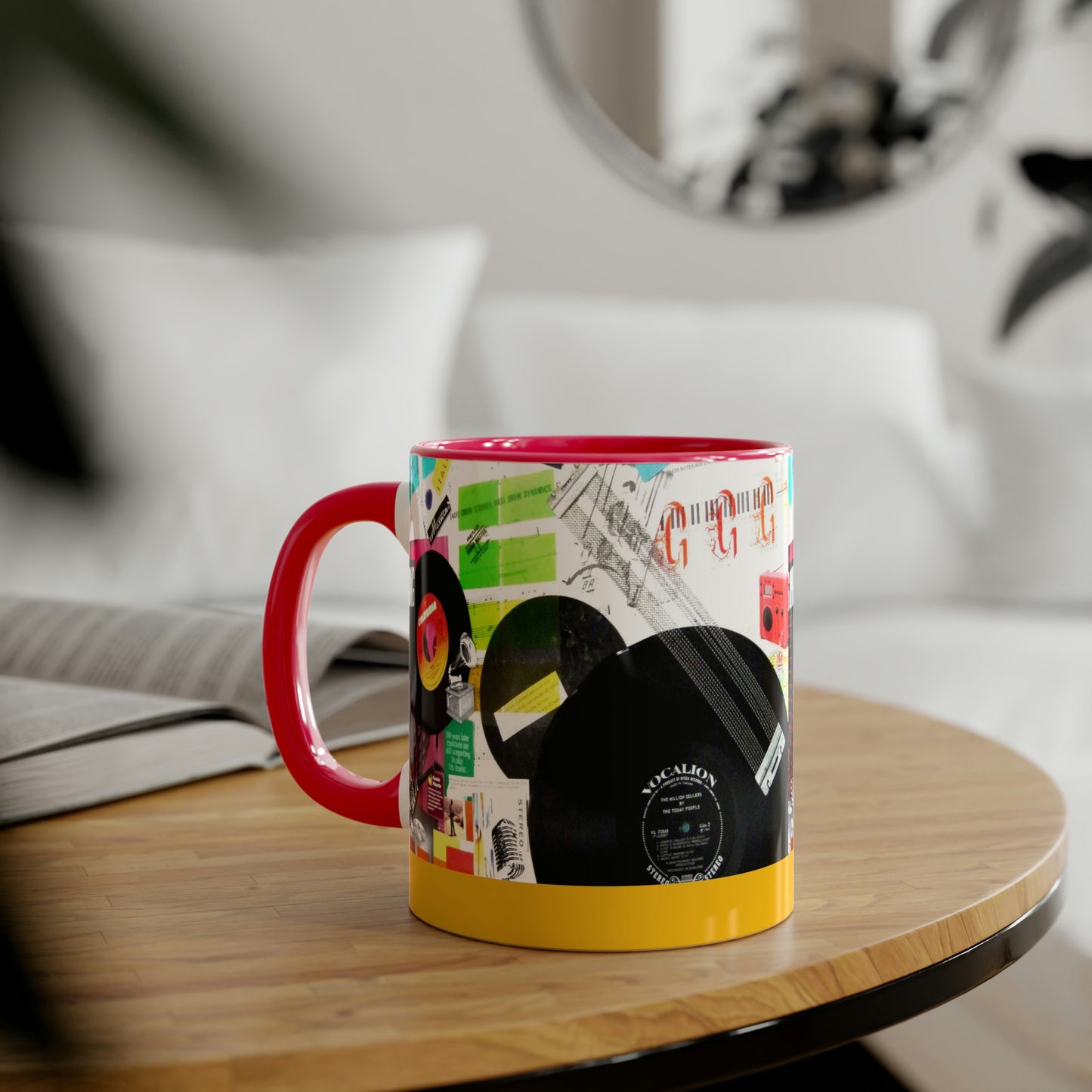 My Music Diary - Accent Mugs, 11oz ~ Sharon Dawn Collection - Limited Edition