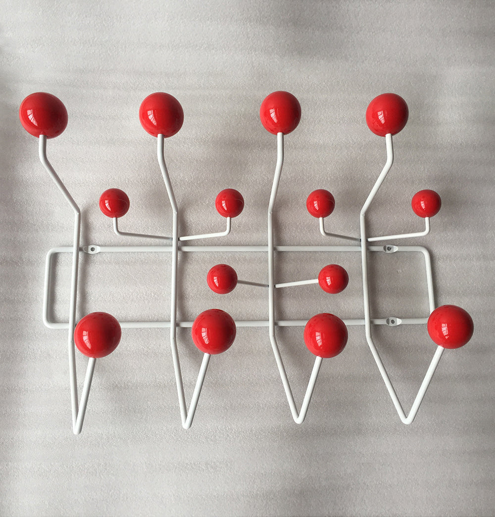 The Mid-Century Wall Coat Hanger - Red