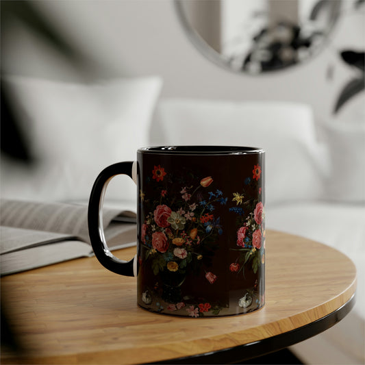 A Bouquet of Flowers - Clara Peters 1612 - Accent Mugs, 11oz - Limited Edition