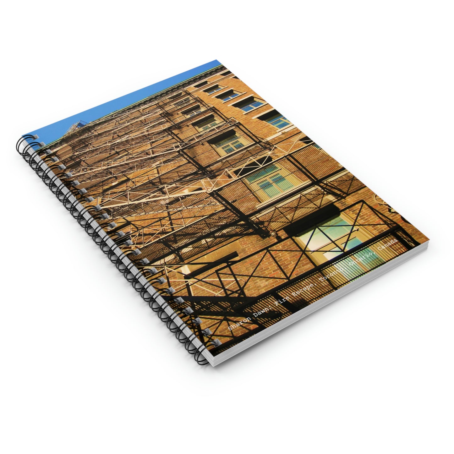 Fire Escape Spiral Notebook - Ruled Line ~ Sharon Dawn Collection